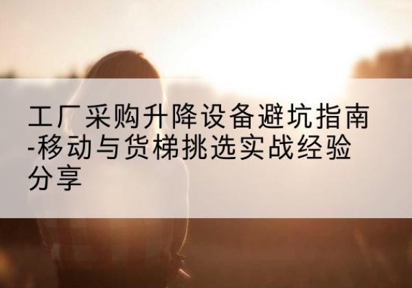泰来移动式升降机怎么选-工厂采购升降设备避坑指南-移动与货梯挑选实战经验分享